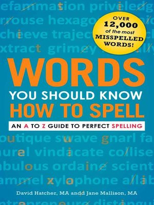 cover image of Words You Should Know How to Spell